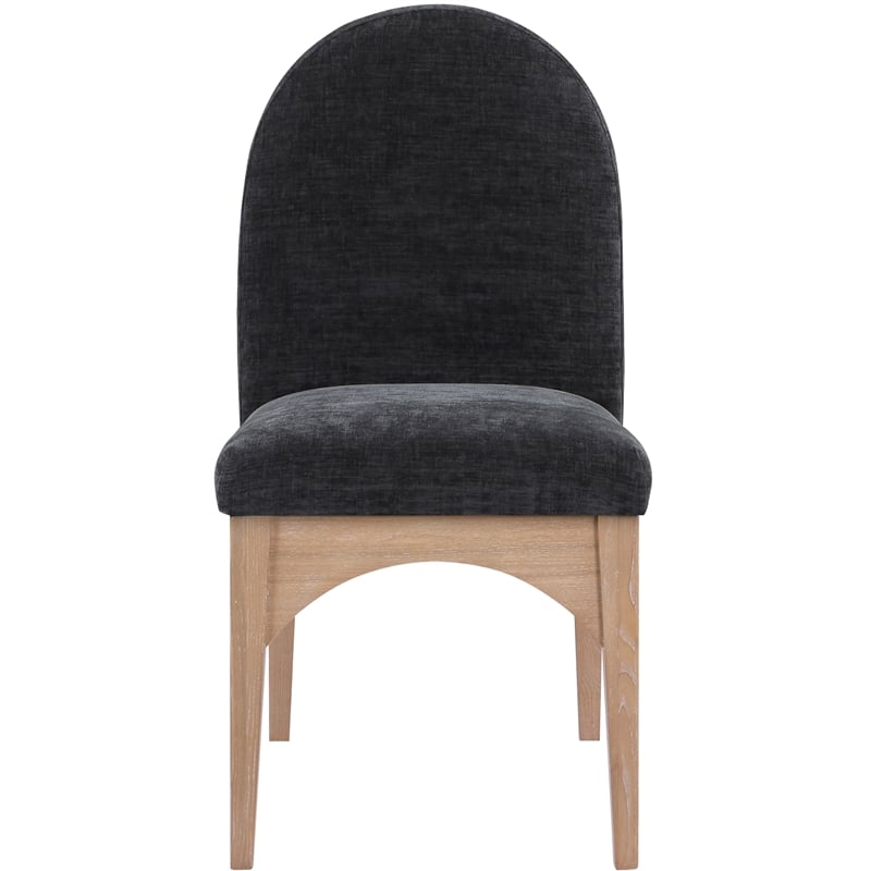 Pemberly Row Modern / Contemporary Black Fabric Dining Side Chair