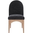 Pemberly Row Modern / Contemporary Black Fabric Dining Side Chair