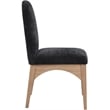 Pemberly Row Modern / Contemporary Black Fabric Dining Side Chair