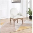 Pemberly Row Modern / Contemporary Cream Fabric Dining Arm Chair