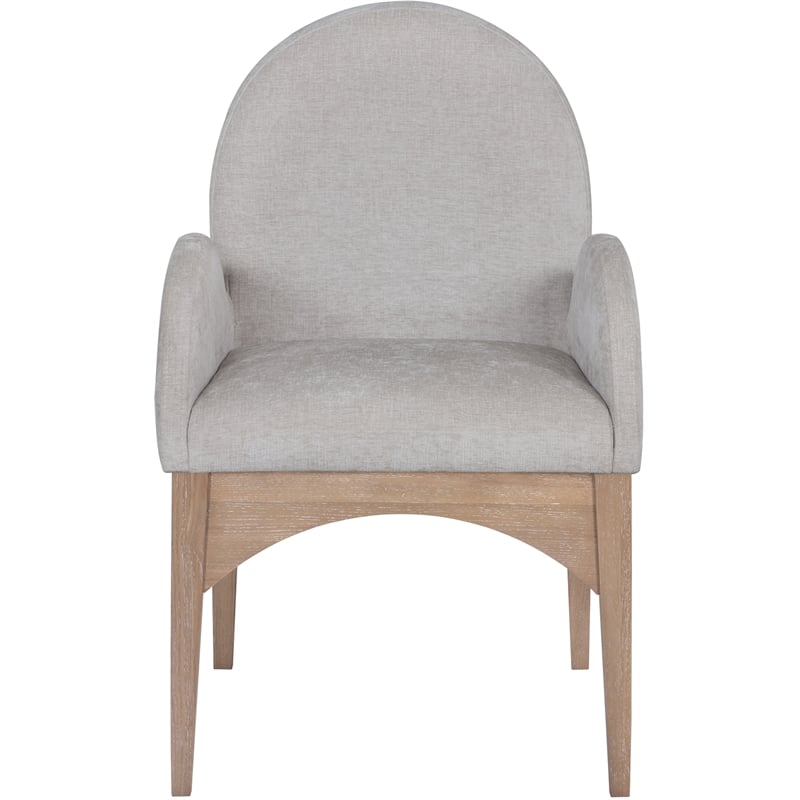 Pemberly Row Modern / Contemporary Grey Fabric Dining Arm Chair