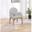 Pemberly Row Modern / Contemporary Grey Fabric Dining Arm Chair