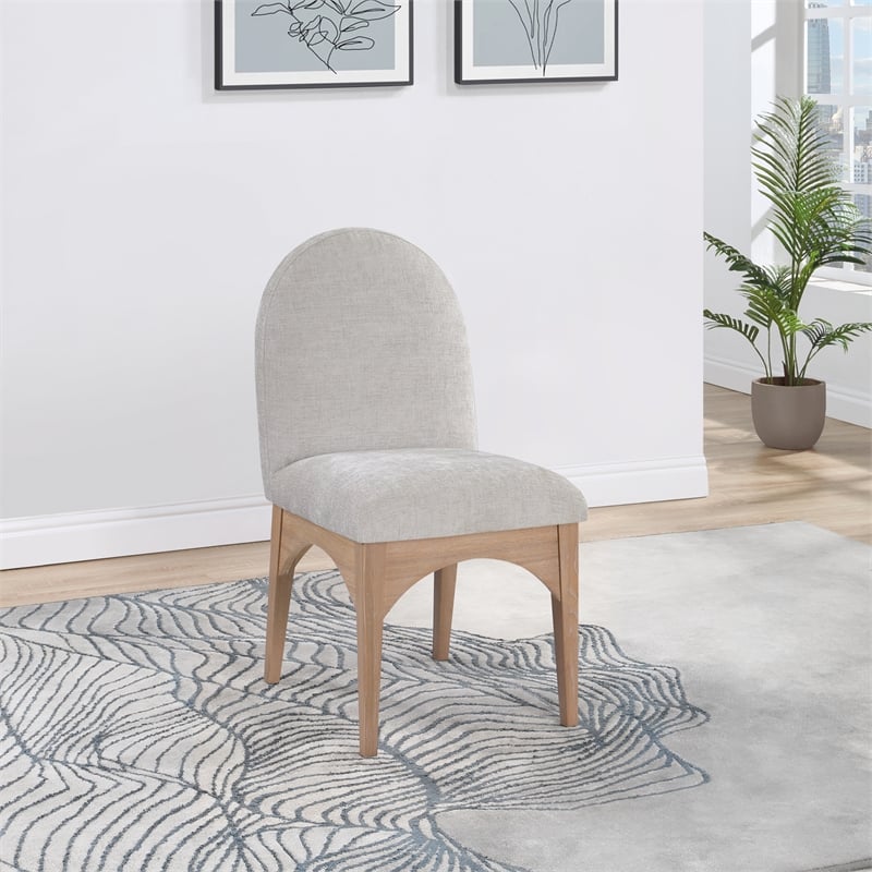 Pemberly Row Modern / Contemporary Grey Fabric Dining Side Chair