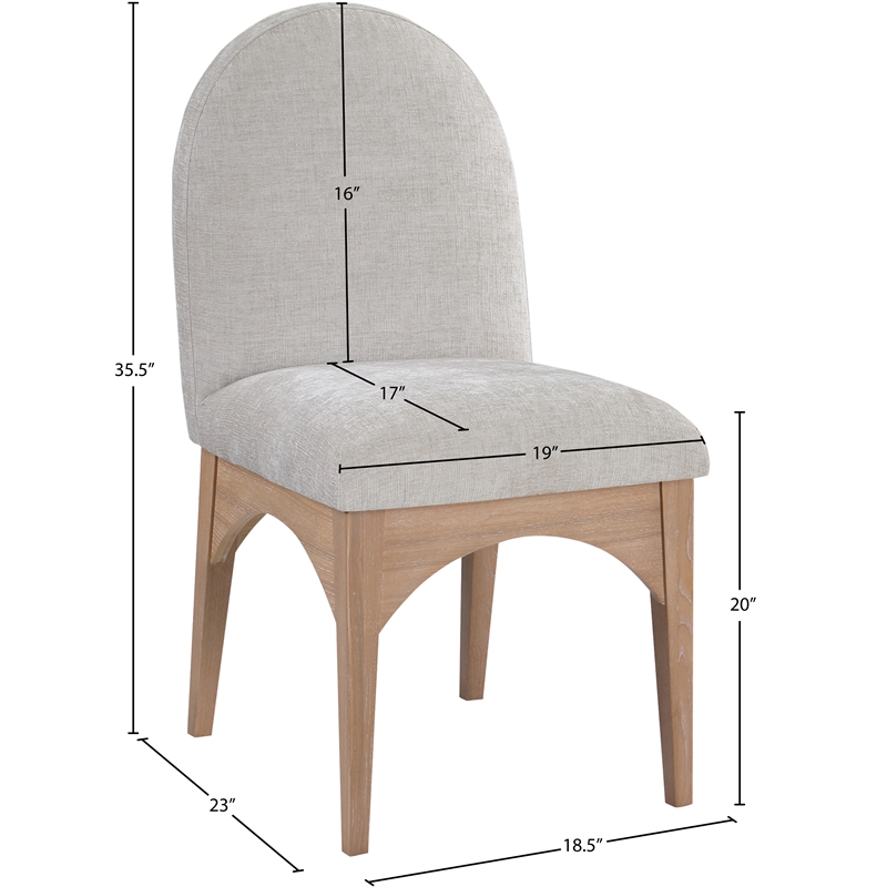 Pemberly Row Modern / Contemporary Grey Fabric Dining Side Chair