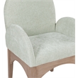 Pemberly Row Modern / Contemporary Mint Fabric Dining Arm Chair