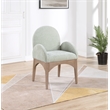 Pemberly Row Modern / Contemporary Mint Fabric Dining Arm Chair
