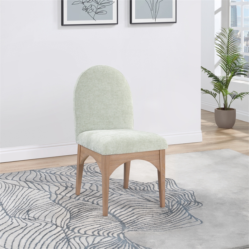 Pemberly Row Modern / Contemporary Mint Fabric Dining Side Chair