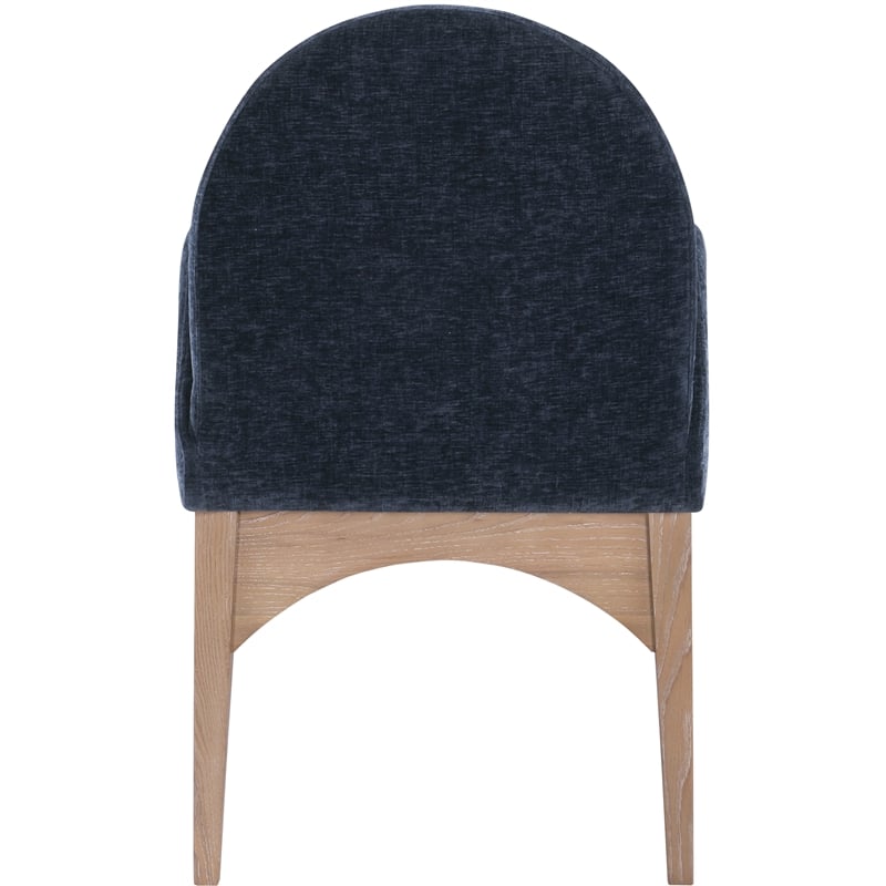 Pemberly Row Modern / Contemporary Navy Fabric Dining Arm Chair