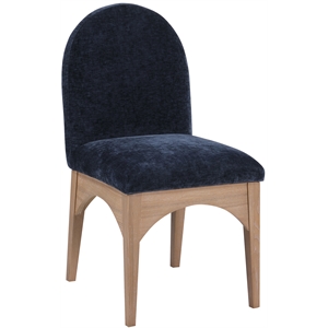 Pemberly Row Modern / Contemporary Navy Fabric Dining Side Chair
