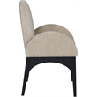 Pemberly Row Modern / Contemporary Beige Fabric Dining Arm Chair