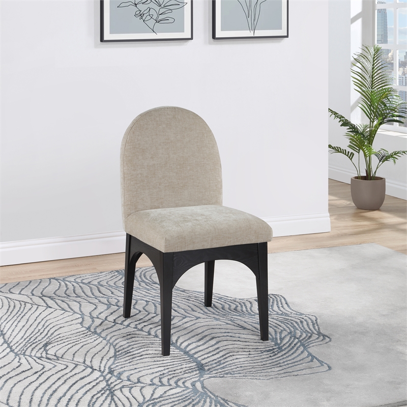 Pemberly Row Modern / Contemporary Beige Fabric Dining Side Chair