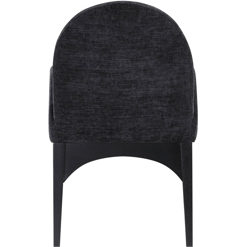 Pemberly Row Modern / Contemporary Black Fabric Dining Arm Chair