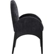 Pemberly Row Modern / Contemporary Black Fabric Dining Arm Chair