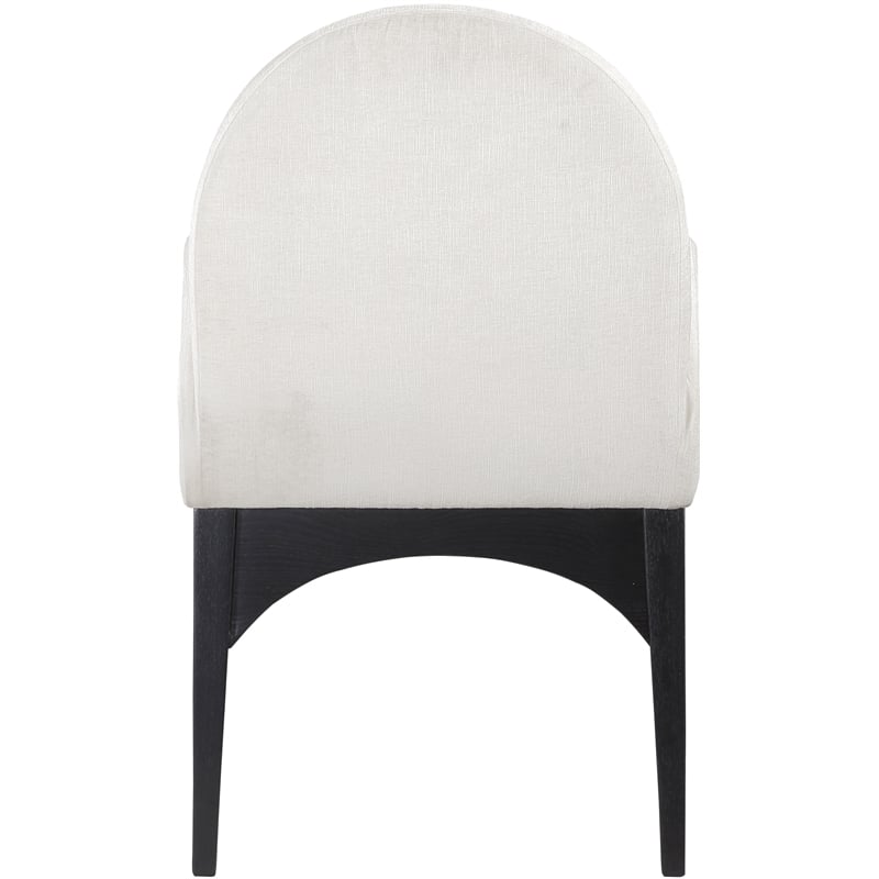 Pemberly Row Modern / Contemporary Cream Fabric Dining Arm Chair