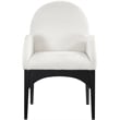 Pemberly Row Modern / Contemporary Cream Fabric Dining Arm Chair