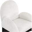 Pemberly Row Modern / Contemporary Cream Fabric Dining Arm Chair