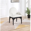 Pemberly Row Modern / Contemporary Cream Fabric Dining Arm Chair