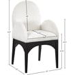 Pemberly Row Modern / Contemporary Cream Fabric Dining Arm Chair