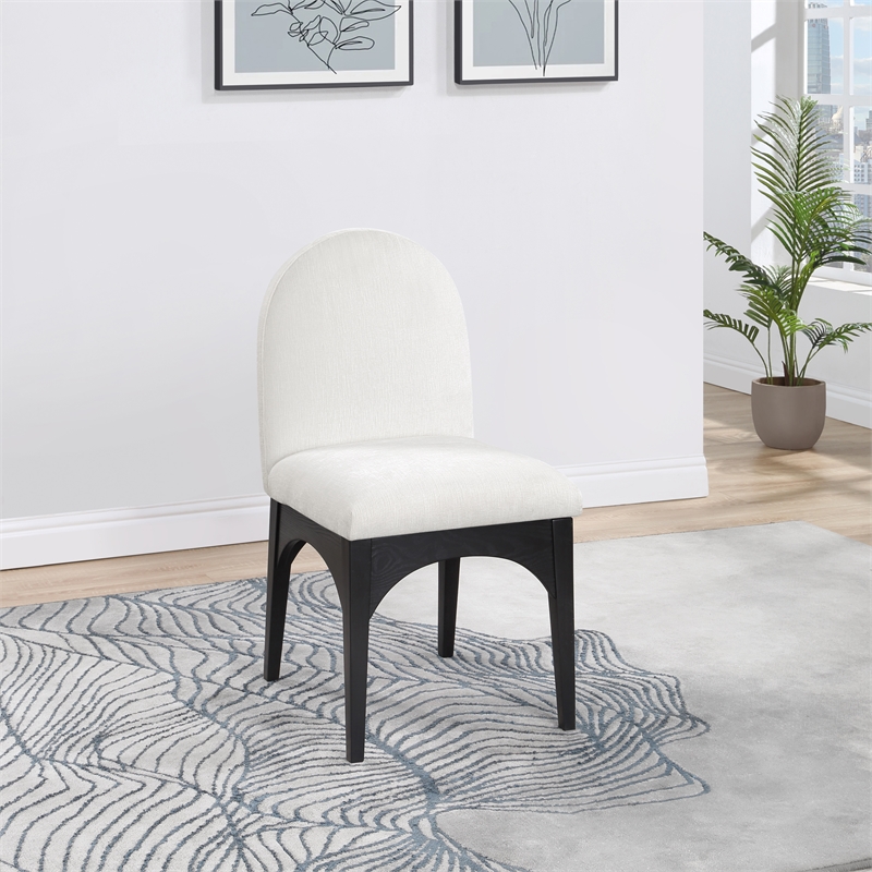 Pemberly Row Modern / Contemporary Cream Fabric Dining Side Chair
