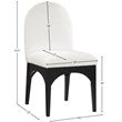 Pemberly Row Modern / Contemporary Cream Fabric Dining Side Chair