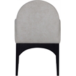 Pemberly Row Modern / Contemporary Grey Fabric Dining Arm Chair