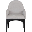 Pemberly Row Modern / Contemporary Grey Fabric Dining Arm Chair