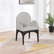 Pemberly Row Modern / Contemporary Grey Fabric Dining Arm Chair