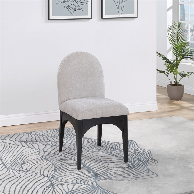 Pemberly Row Modern / Contemporary Grey Fabric Dining Side Chair