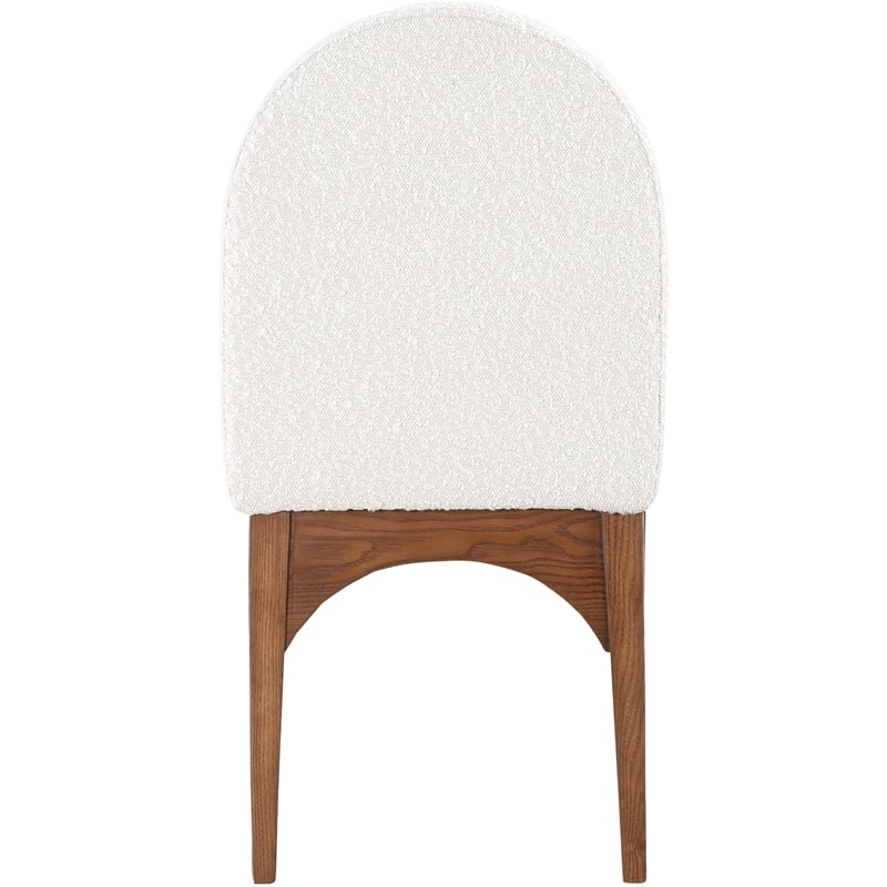 Pemberly Row Contemporary Cream Boucle Fabric Dining Side Chair
