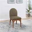 Pemberly Row Contemporary Olive Boucle Fabric Dining Side Chair