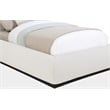 Pemberly Row Modern / Contemporary Cream Boucle Fabric Twin Bed