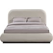 Pemberly Row Modern / Contemporary Beige Soft Fabric Queen Bed