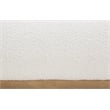 Pemberly Row Modern / Contemporary Cream Boucle Fabric Full Bed
