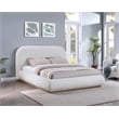 Pemberly Row Modern / Contemporary Cream Soft Fabric Full Bed