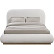 Pemberly Row Modern / Contemporary Cream Soft Fabric Full Bed