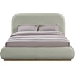 Pemberly Row Modern / Contemporary Mint Soft Fabric Queen Bed
