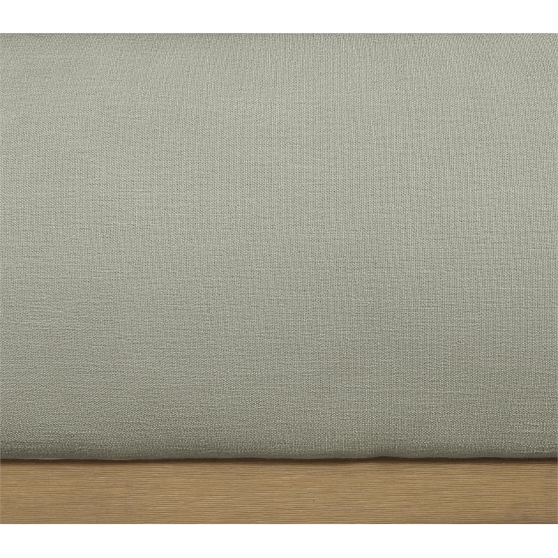 Pemberly Row Modern / Contemporary Mint Soft Fabric Queen Bed