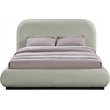 Pemberly Row Modern / Contemporary Mint Soft Fabric Queen Bed