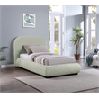 Pemberly Row Modern / Contemporary Mint Soft Fabric Twin Bed