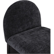 Pemberly Row Modern / Contemporary Black Finish Soft Fabric Stool