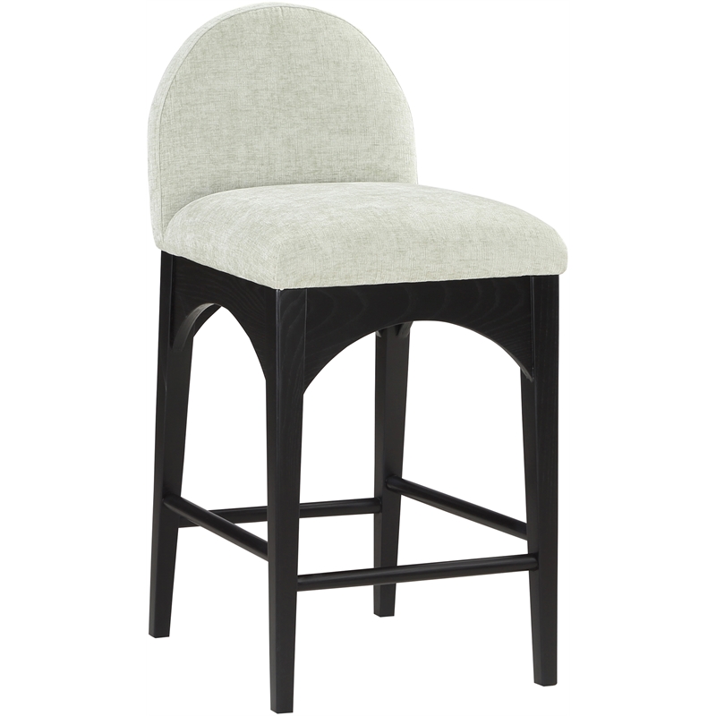 Pemberly Row Modern / Contemporary Soft Mint Green Fabric Stool