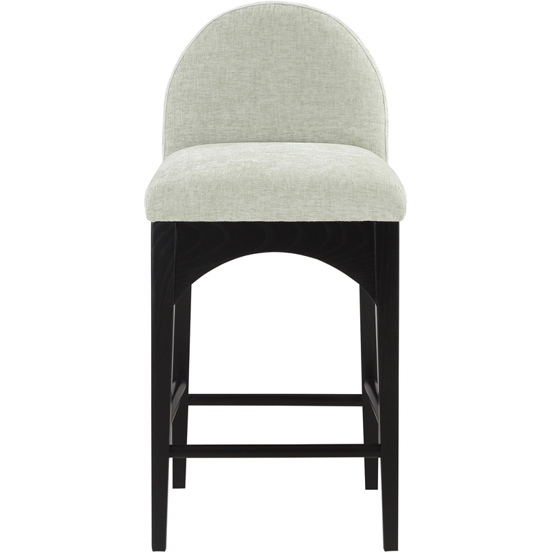 Pemberly Row Modern / Contemporary Soft Mint Green Fabric Stool