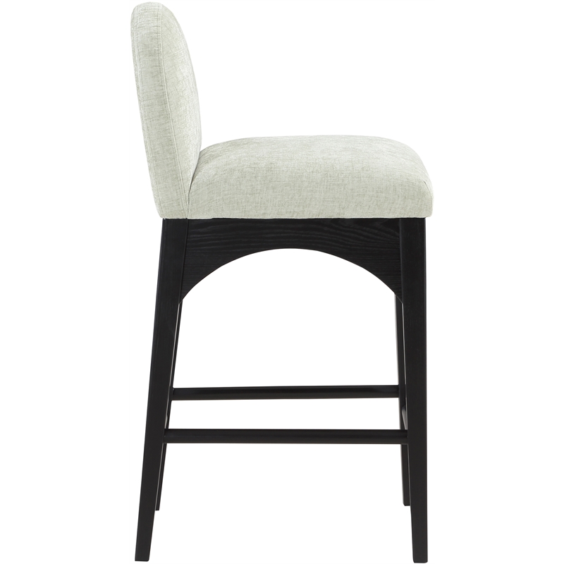 Pemberly Row Modern / Contemporary Soft Mint Green Fabric Stool
