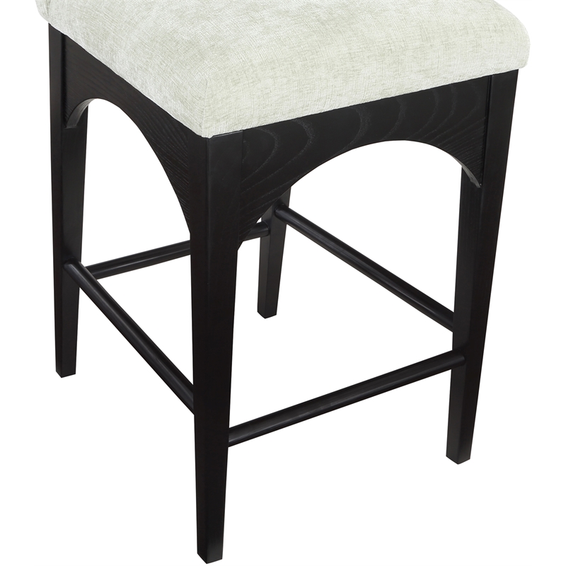 Pemberly Row Modern / Contemporary Soft Mint Green Fabric Stool