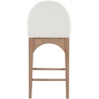 Pemberly Row Modern / Contemporary Cream Boucle Fabric Stool