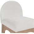 Pemberly Row Modern / Contemporary Cream Boucle Fabric Stool