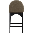 Pemberly Row Modern / Contemporary Olive Boucle Fabric Stool