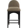 Pemberly Row Modern / Contemporary Olive Boucle Fabric Stool