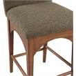 Pemberly Row Modern / Contemporary Olive Boucle Fabric Stool
