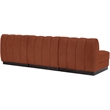 Pemberly Row Modern / Contemporary Cognac Fabric 3pc. Modular Sofa
